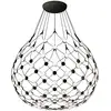 Image de Luceplan - Mesh D86 Ø100cm LED met 3 meter snoer hanglamp zwart