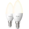 Image de Philips Hue White Kaarslamp E14 - 2 Pack - Wit