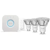 Image de Philips Hue Essential Starter Kit - wit and Color Ambiance - GU10 - 3 Pack + Hue Bridge + Dimmer Switch - Wit