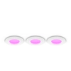 Image de Philips Hue White & Colour Ambiance Rond Inbouwspot S - 3 Pack - Wit
