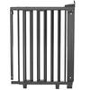 Image de Barrière de porte pivotante en bois Noir (58-105 cm)