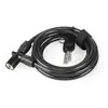 Image de Antivol câble spiral XLC Lo-l14 Noir 8 mm/180 cm