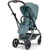 Image de Poussette Compacte et Rotative Eezy S Twist+2 Châssis Taupe et Siège Stormy Blue