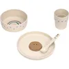 Image de Coffret repas Happy Rascals Smile bleu ciel (4 pièces)