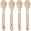 Image de Lot de 4 cuillères en polypropylène et cellulose Happy Fruits cerise