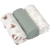 Image de Lot de 3 langes mousseline GOTS Tiny Team Chien (60x60 cm)