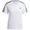 Image de T-shirt femme adidas Own the Run 3-Stripes Blanc XS