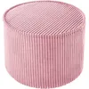 Image de Pouf Pink Mousse velours côtelé