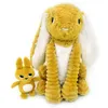 Image de Peluche Toudou maman et bébé Les Ptipotos Moutarde (25 cm)