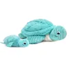Image de Peluche Sauvenou maman et bébé Les Ptipotos Aqua (29 cm)