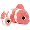 Image de Peluche Bigou maman et bébé Les Ptipotos Corail (38 cm)