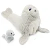 Image de Peluche Ploufou maman et bébé Les Ptipotos (35 cm)