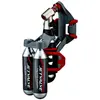 Image de Gonfleur jetvalve avec support fixation tige de selle sur carte Weldtite Argenté TU