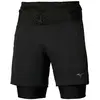 Image de Short 2 en 1 Mizuno Noir XL
