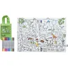 Image de Set de table à colorier lavable et réutilisable Forêt avec 10 feutres