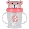 Image de Tasse antifuite avec paille lestée Ourson Rose (200 ml)