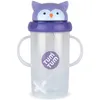 Image de Tasse antifuite avec paille lestée Chouette (300 ml)