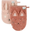 Image de Lot de 2 gants de toilette Mrs. Cat et Mrs. Rabbit