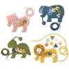Image de Jeux de laçage bois animaux