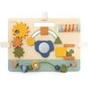 Image de Panneau d'activités en bois Mrs. Elephant