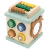 Image de Petit cube d'activité en bois All animals