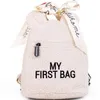 Image de Sac à dos bébé My first bag Teddy écru (24 cm)