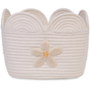 Image de Panier de rangement Fleur écru (30 x 20 cm)
