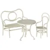 Image de Table banc & chaise Souris Small Blanc cassé