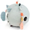 Image de Balle d'éveil poisson Puffee bleu (12 cm)