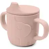 Image de Tasse à bec en silicone Peekaboo Elphee Rose