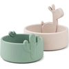 Image de Lot de 2 bols en silicone Lalee sable et vert