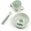 Image de Coffret premier repas Happy clouds Vert (3 pièces)