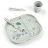 Image de Coffret repas Foodie ventouse Tiny farm Vert