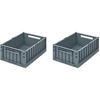 Image de Lot de 2 caisses de rangement Weston M Whale blue