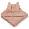 Image de Cape de bain Albert Rabbit rose (70 x 70 cm)