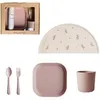 Image de Coffret repas en silicone Blush (3 pièces)