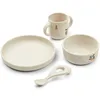 Image de Coffret repas en silicone Vivi Peach (4 pièces)