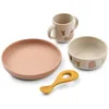 Image de Coffret repas en silicone Vivi Cats and Dogs (4 pièces)