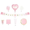 Image de Kit décoration Baby Shower ''It's a girl'' (49 pièces)