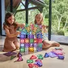 Image de Grand kit de construction magnétique Creative Pastel (125 pièces)