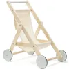 Image de Poussette en bois pour poupée nature