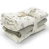 Image de Lot de 3 langes Olive Bloom (70 x 70 cm)