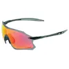 Image de Lunettes vélo monture verres solaires miroir rouge - protection 100% uv - uva - uvb ultra legere Gist Pack Noir TU