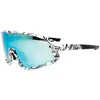 Image de Lunettes vélo monture 3 verres interchangeables - protection 100% uv - uva - uvb vision optimale, ultra adhérentes, tres résistantes Gist Next Blanc TU