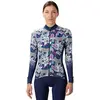 Image de Maillot manches longues femme Alé PR-R Hibiscus Bleu M