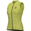 Image de Maillot sans manches femme Alé Pragma Pois Jaune S