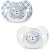 Image de Lot de 2 sucettes symétriques SXPro Wild&Free Night and Day Bleu (6-18 mois)