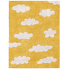 Image de Tapis rectangulaire Clouds nuage jaune (120 x 160 cm)