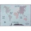 Image de Tapis lavable carte du monde (140 x 200 cm)