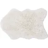 Image de Tapis en laine Woolly Sheep blanc (110 x 75 cm)